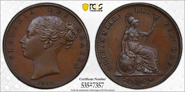 1839 1/4D S-3950 Bronzed PR64