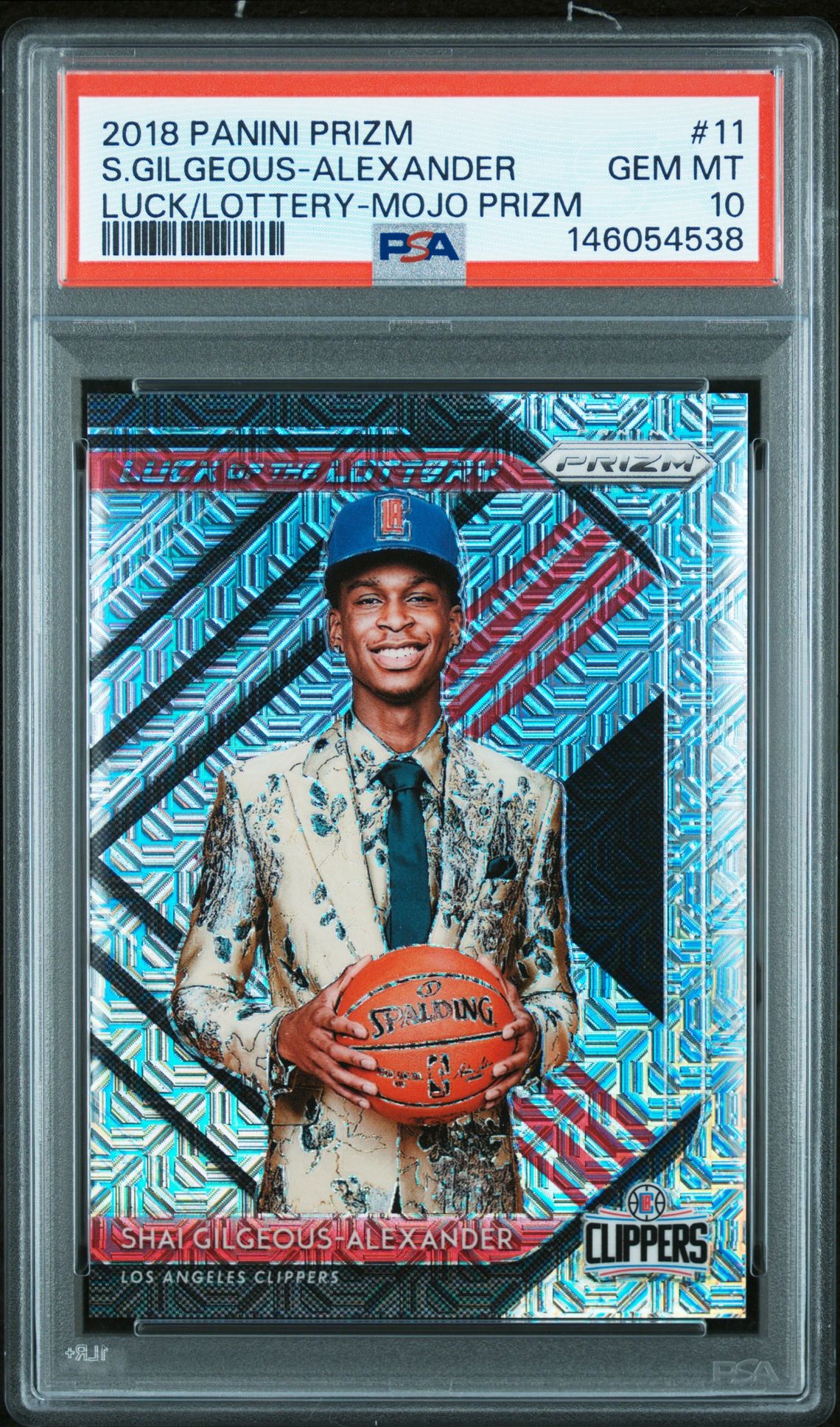 2018 Panini PANINI PRIZM LUCK OF THE LOTTERY LUCK/LOTTERY-MOJO PRIZM #11 S.Gilgeous-Alexander front