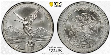 1998-Mo Onza Libertad Ag MS69