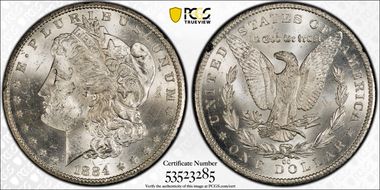 1884-CC $1 GSA Hoard MS63