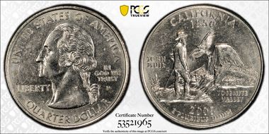 2005-P 25C California AU55
