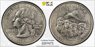 2006-D 25C South Dakota AU53