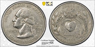 1999-P 25C Georgia VF35