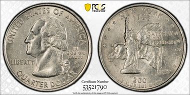 2001-P 25C New York AU55
