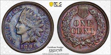 1891 1C MS64BN