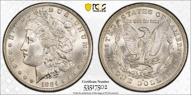 1884-O $1 MS65