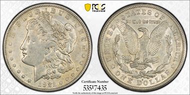 1921-S $1 AU53