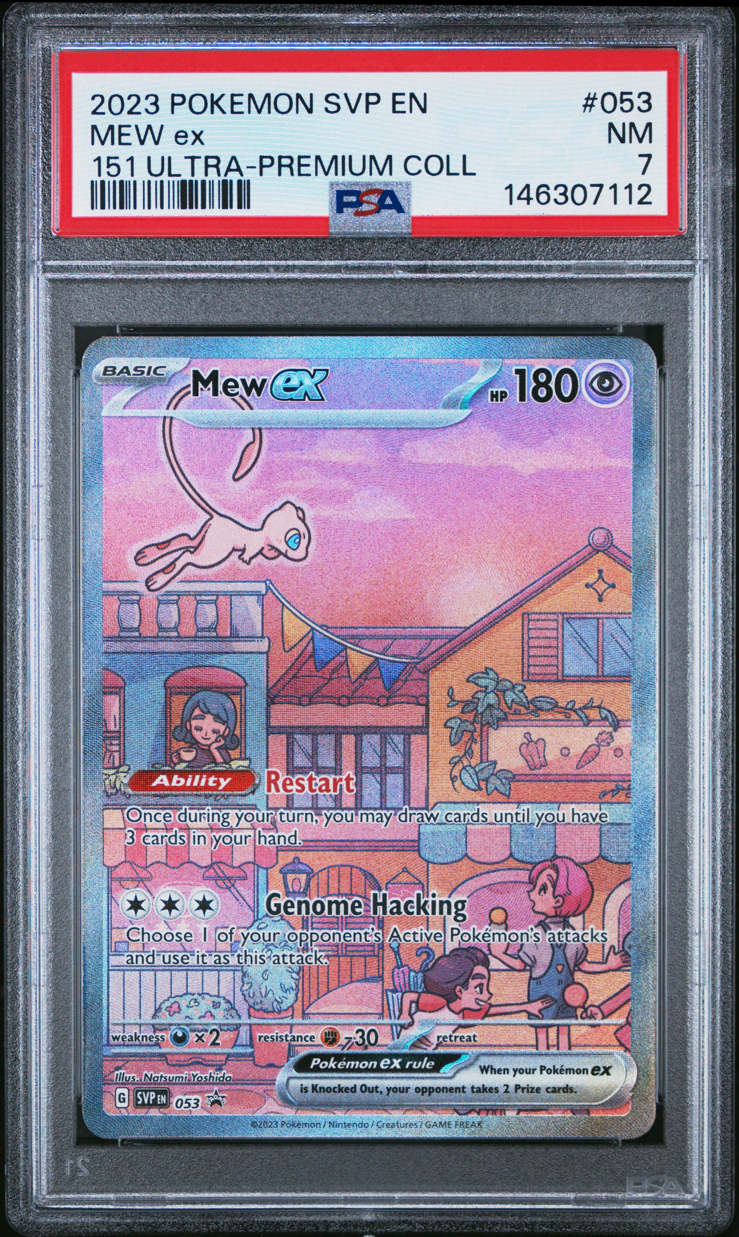 2023 #053 Mew EX PSA 7 Svp EN-SV Black Star Promo Pokemon