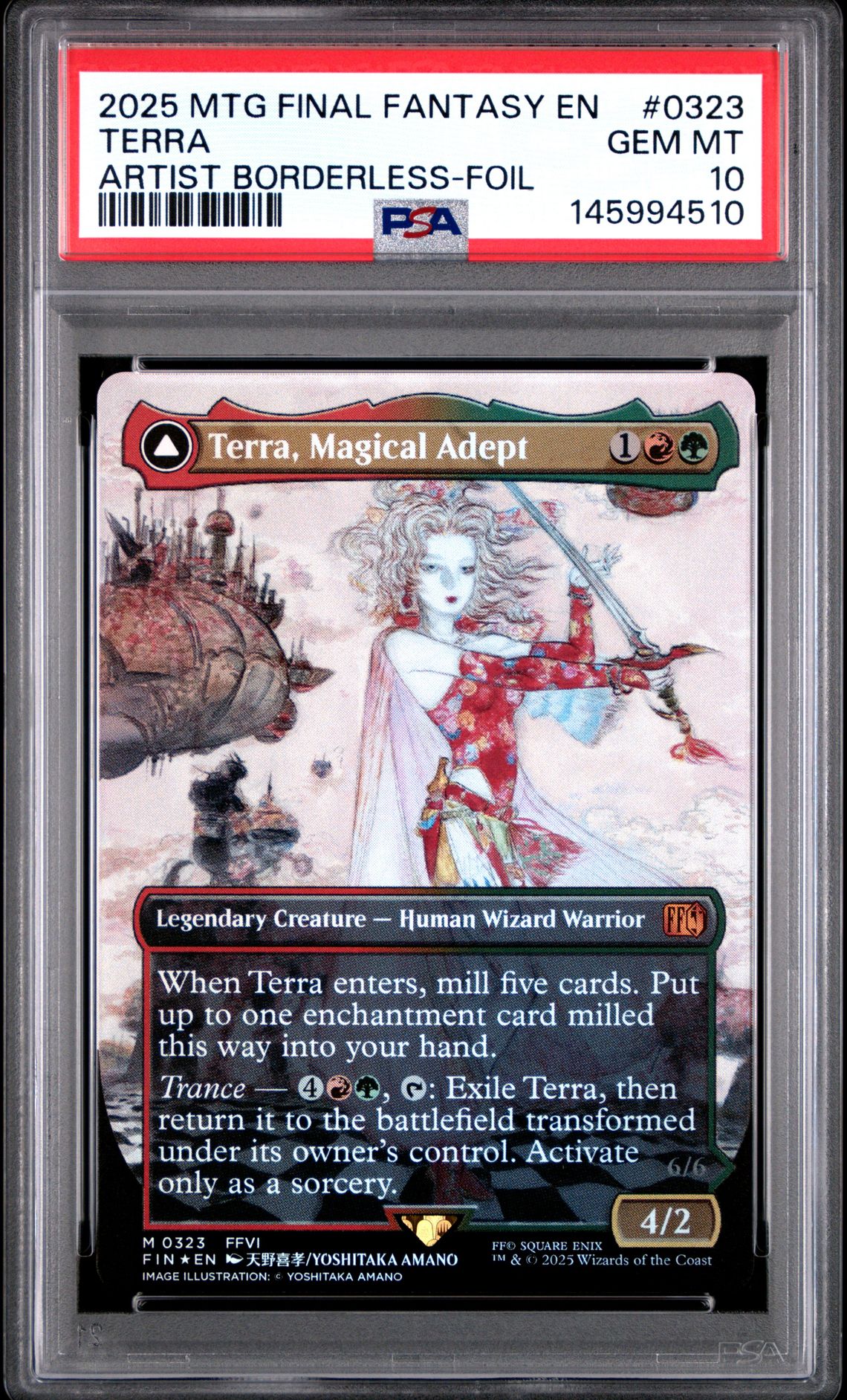 2025 MTG MAGIC THE GATHERING FINAL FANTASY ARTIST BORDERLESS-FOIL #0323 Terra front