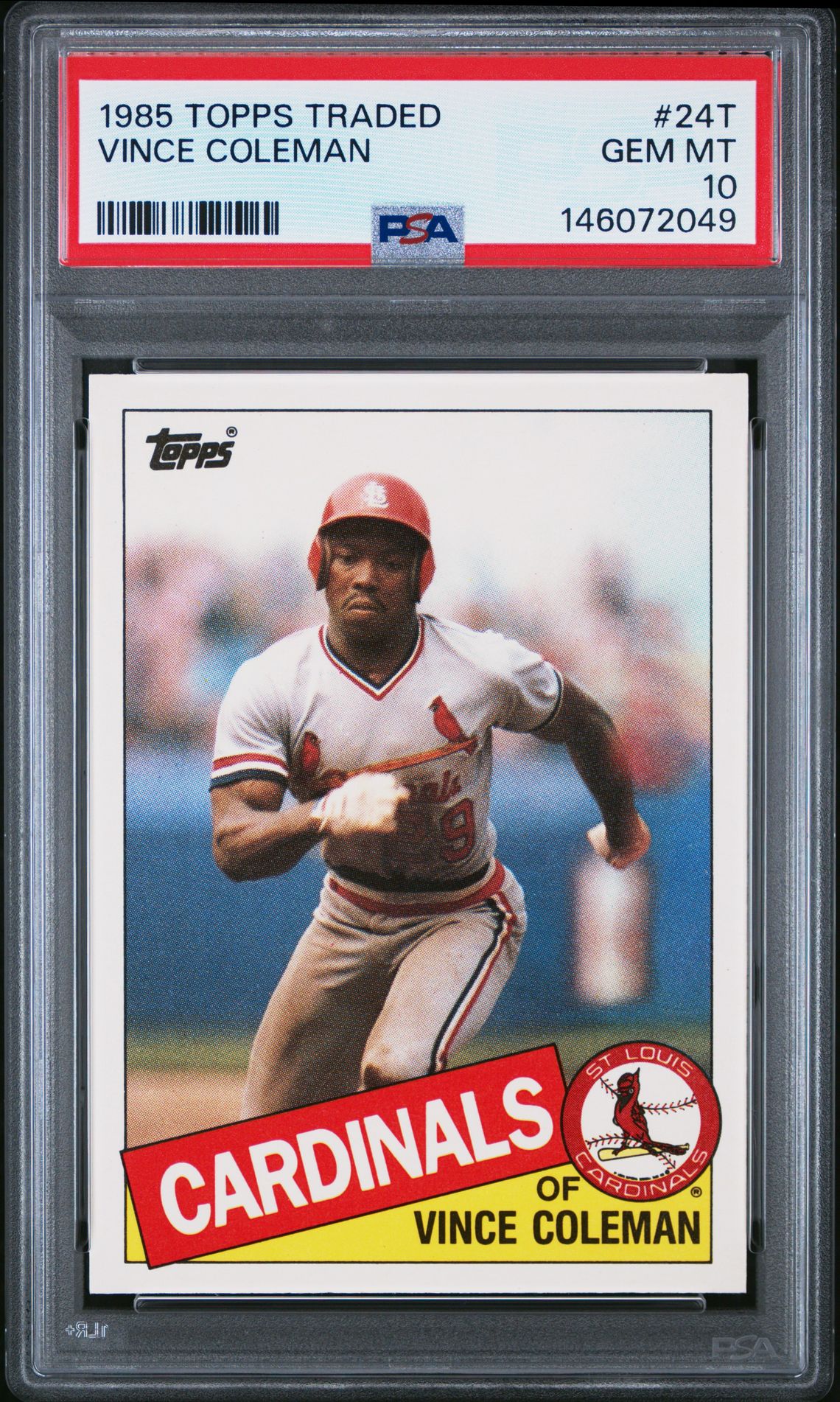 1985 Topps TOPPS TRADED #24T Vince Coleman front