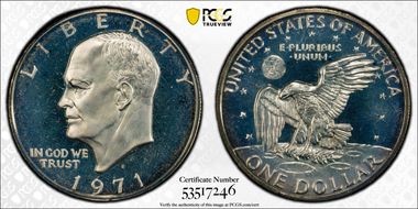 1971-S $1 Silver PR67CAM