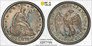 1876 20C PR58