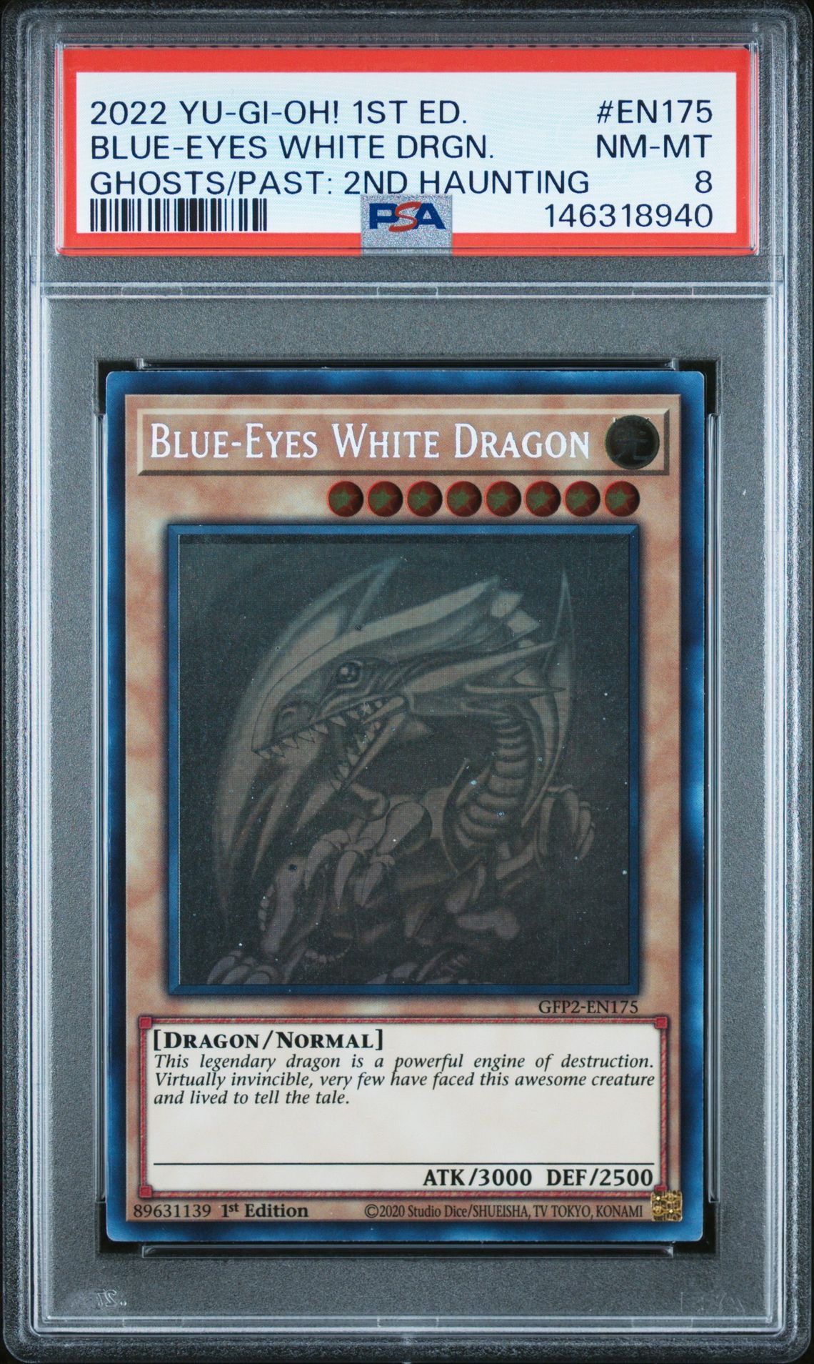 2022 Yu-Gi-Oh! YU-GI-OH! GFP2-GHOSTS FROM THE PAST: THE 2ND HAUNTING GHOSTS/PAST: 2ND HAUNTING #EN175 Blue-Eyes White Drgn. front