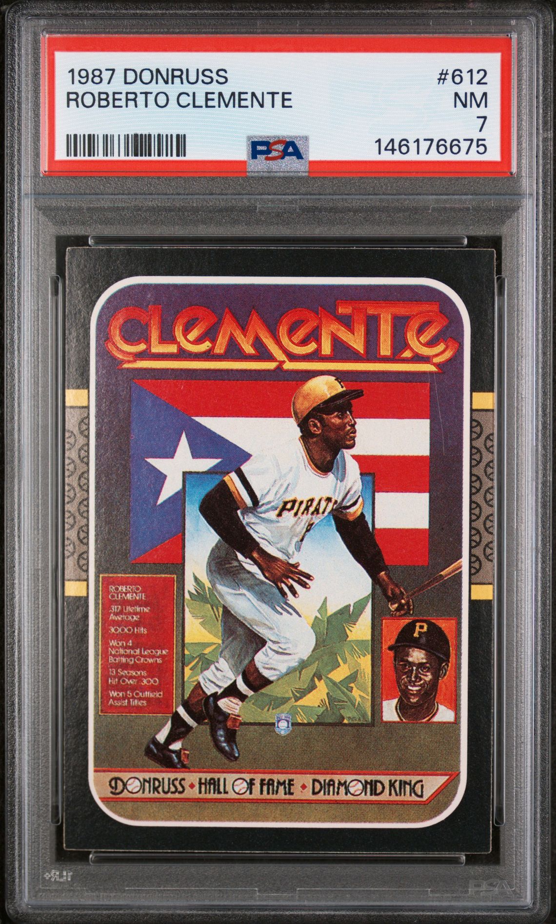 1987 Panini DONRUSS #612 Roberto Clemente front