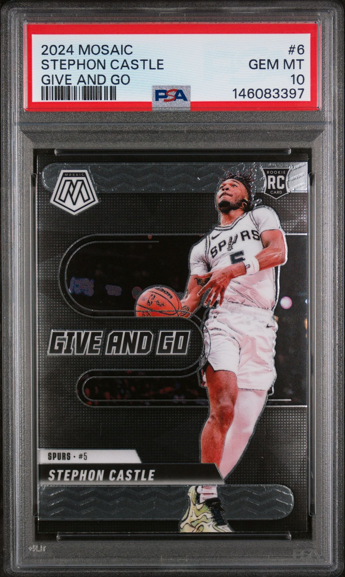 2024 Panini PANINI MOSAIC GIVE AND GO #6 Stephon Castle front