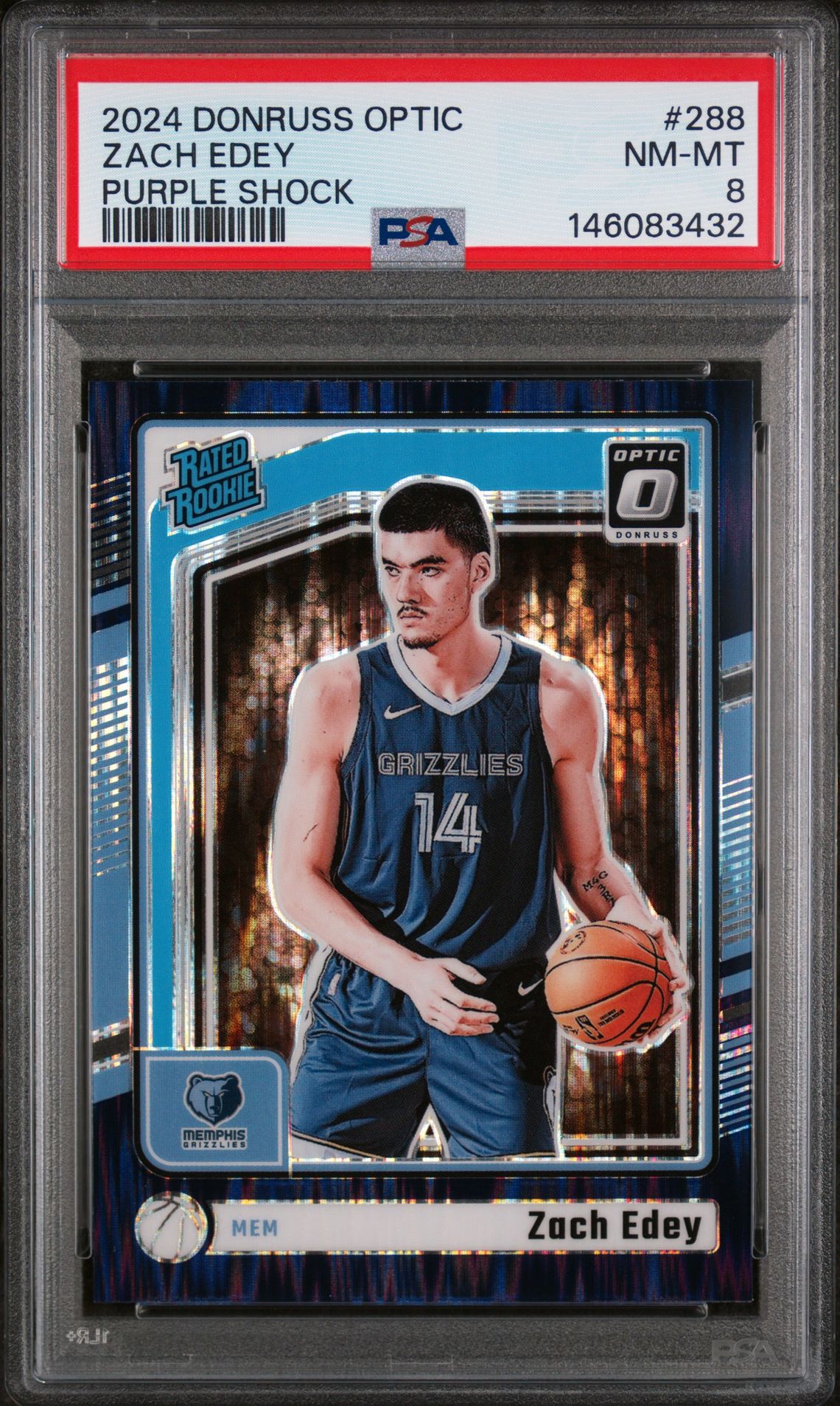 2024 Panini Panini Donruss Optic #288 Zach Edey front