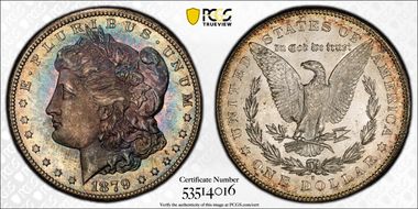 1879-S $1 VAM 39, Rev. of 1878 MS64