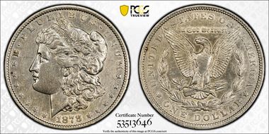 1878 7TF $1 Reverse of 1879 N1