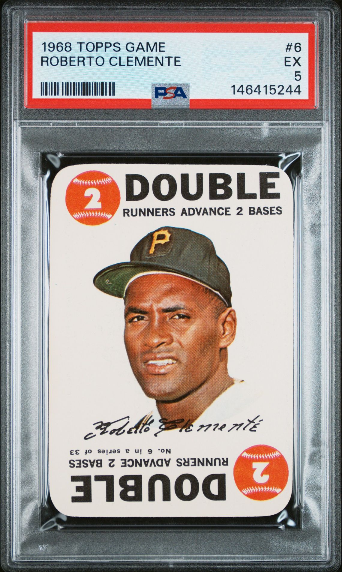 1968 Topps TOPPS GAME #6 Roberto Clemente front