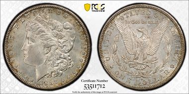 1887-S $1 VAM 2, S/S MS64