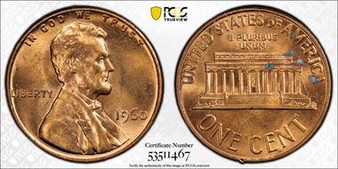 1960 1C Large Date N1BN