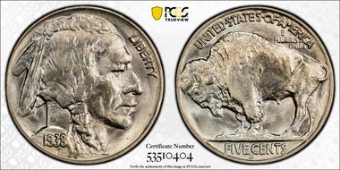 1938-D 5C Buffalo MS66