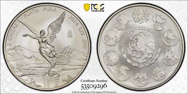 2024-Mo 2 Onza Libertad Ag MS67