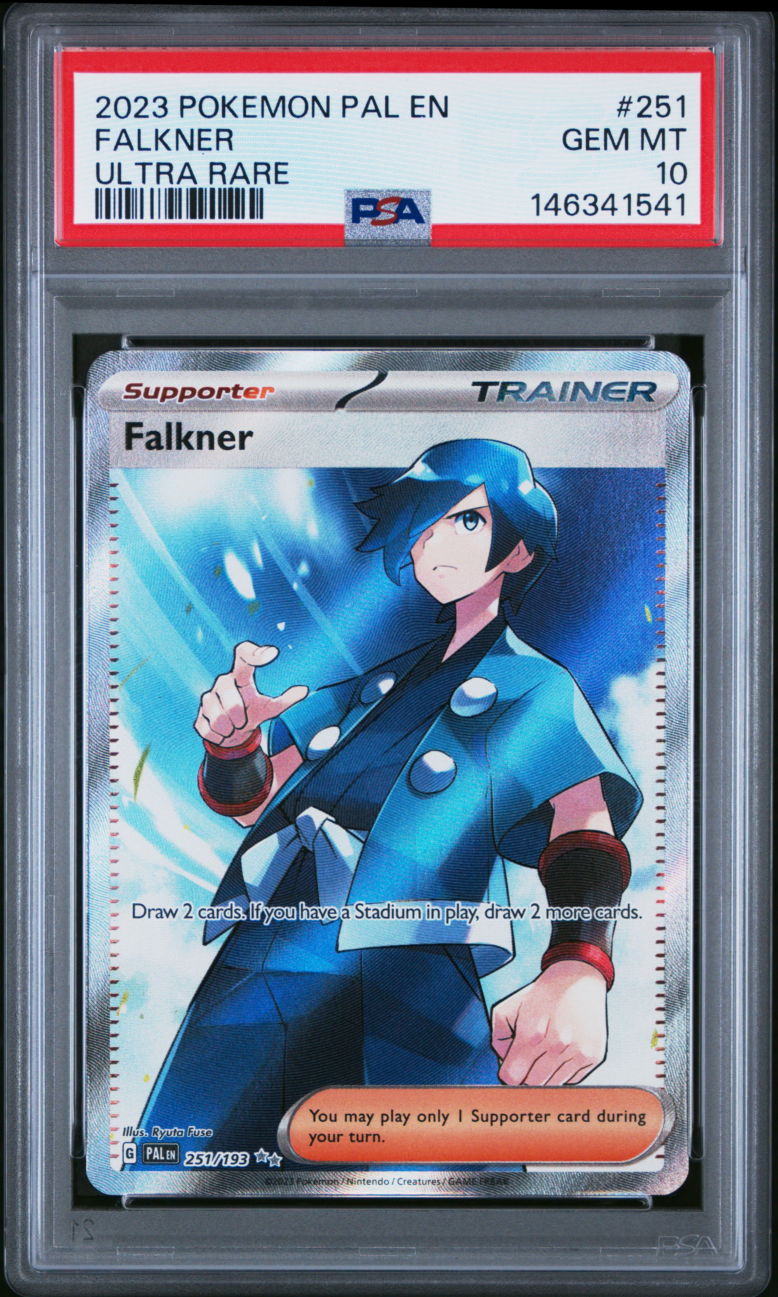 2023 #251 Falkner PSA 10 Pal EN-Paldea Evolved Pokemon