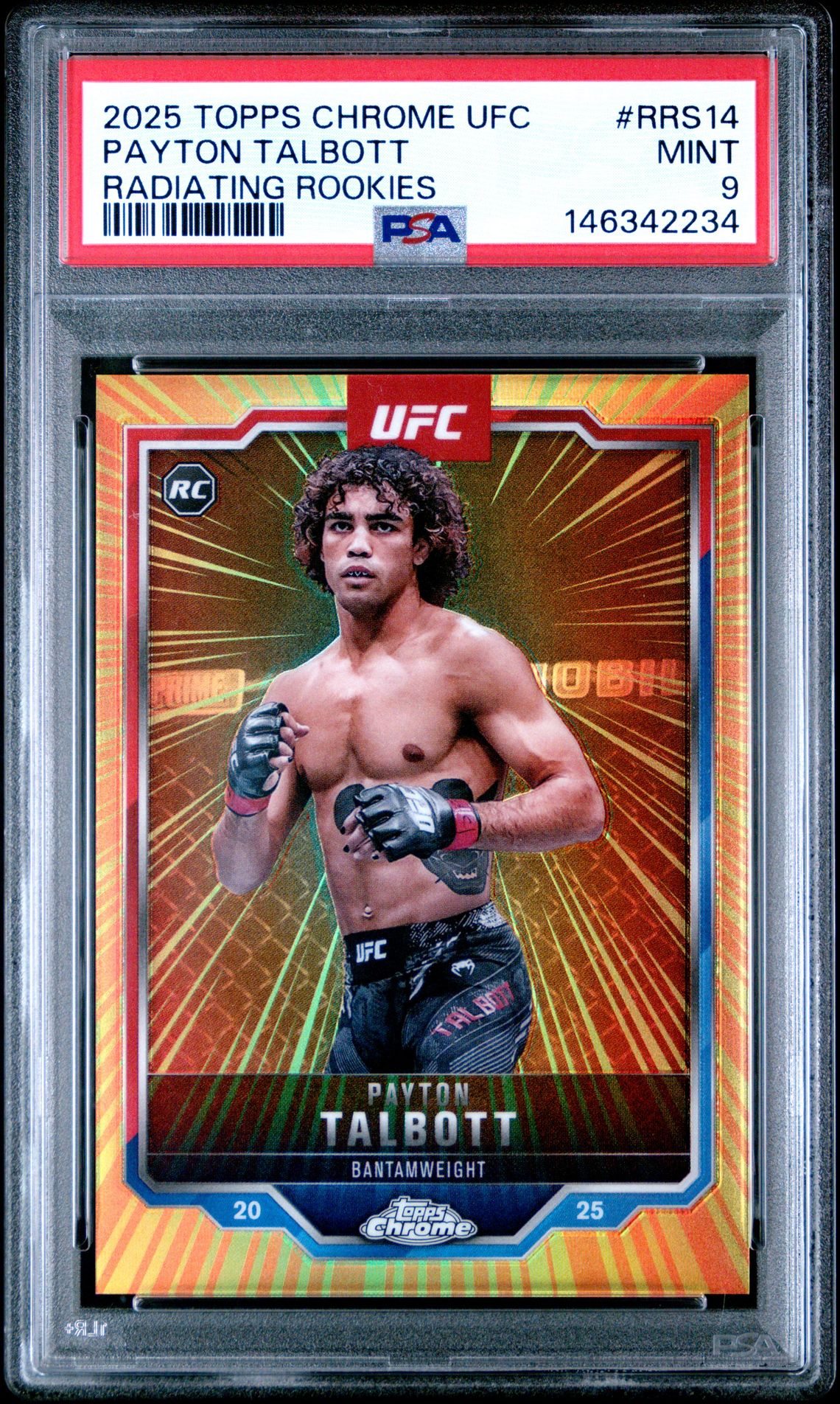 2025 Topps Chrome TOPPS CHROME UFC RADIATING ROOKIES #RRS14 Payton Talbott front