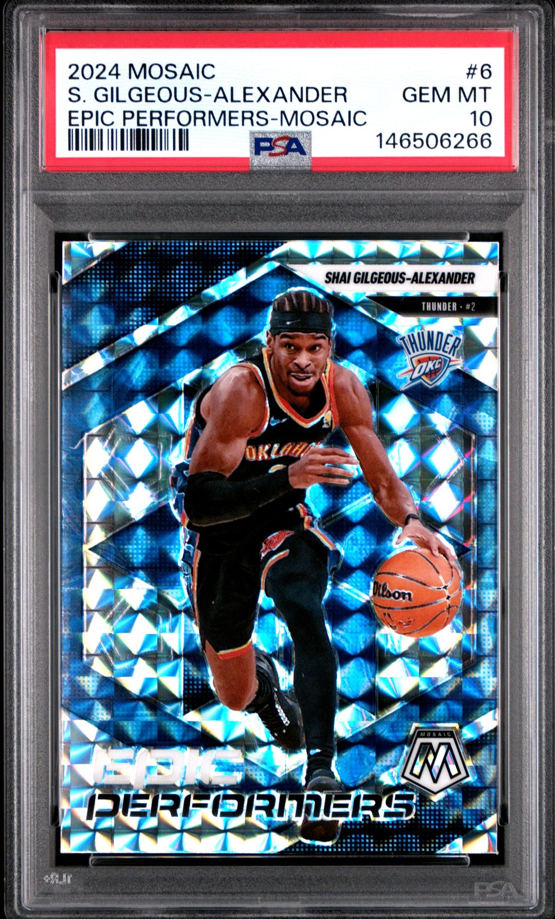 2024 Panini PANINI MOSAIC EPIC PERFORMERS MOSAIC #6 S. Gilgeous-Alexander front