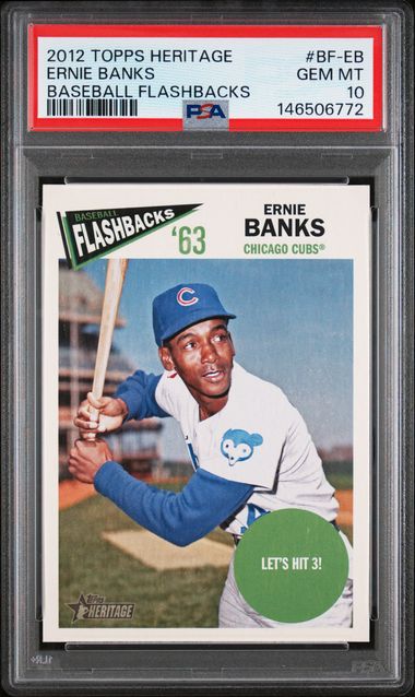 2012 Topps Topps Heritage #BF-EB Ernie Banks front