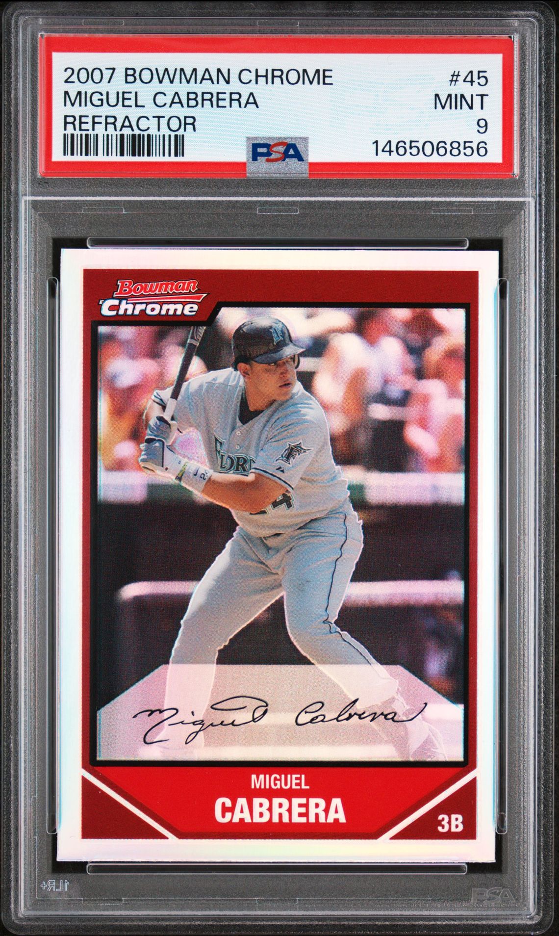 2007 Bowman BOWMAN CHROME Refractor #45 Miguel Cabrera front