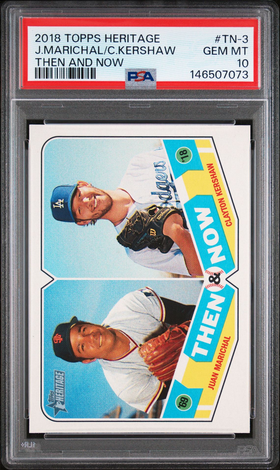 2018 Topps TOPPS HERITAGE THEN AND NOW #TN-3 J.Marichal/C.Kershaw front