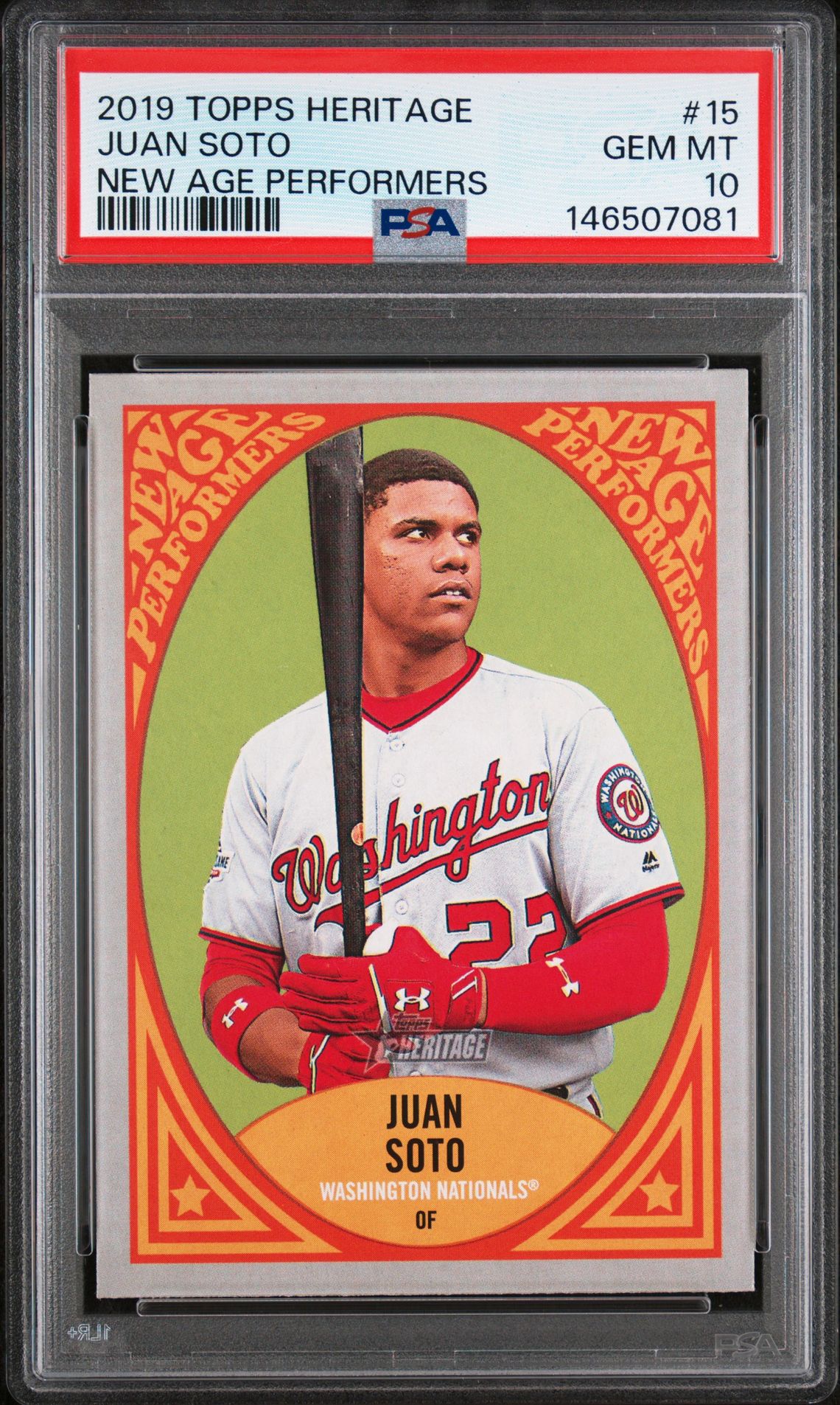 2019 Topps TOPPS HERITAGE NEW AGE PERFORMERS #15 Juan Soto front