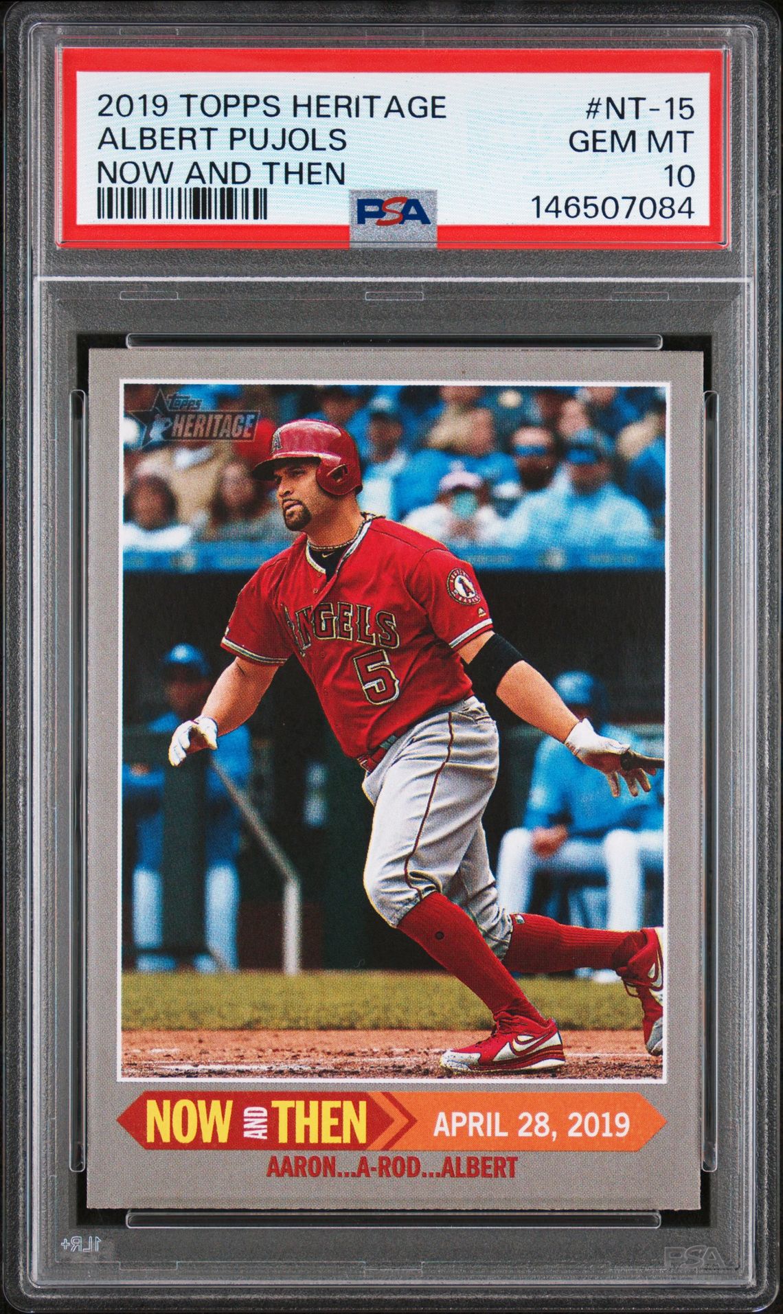 2019 Topps TOPPS HERITAGE NOW AND THEN #NT-15 Albert Pujols front