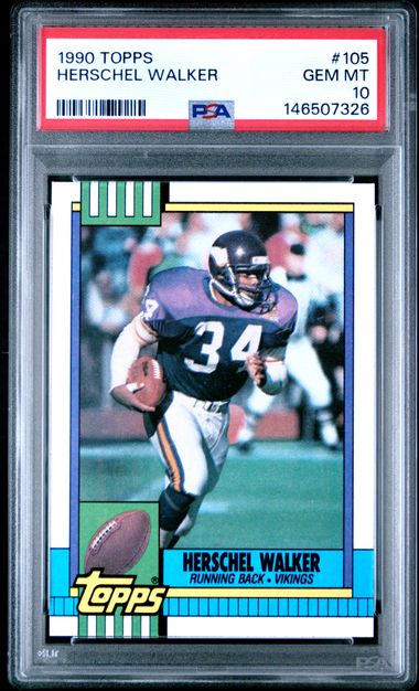 1990 Topps #105 Herschel Walker front