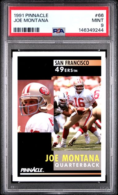 1991 Pinnacle PINNACLE #66 Joe Montana front
