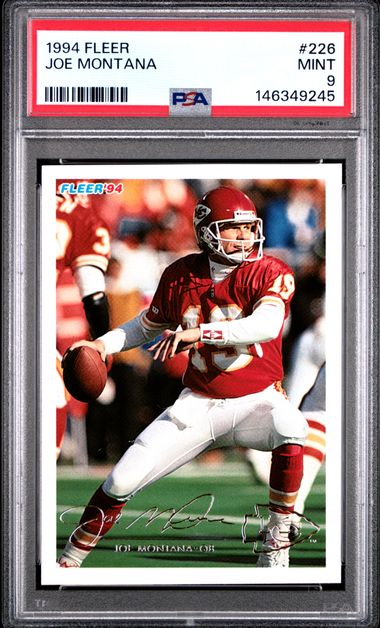 1994 Fleer #226 Joe Montana front