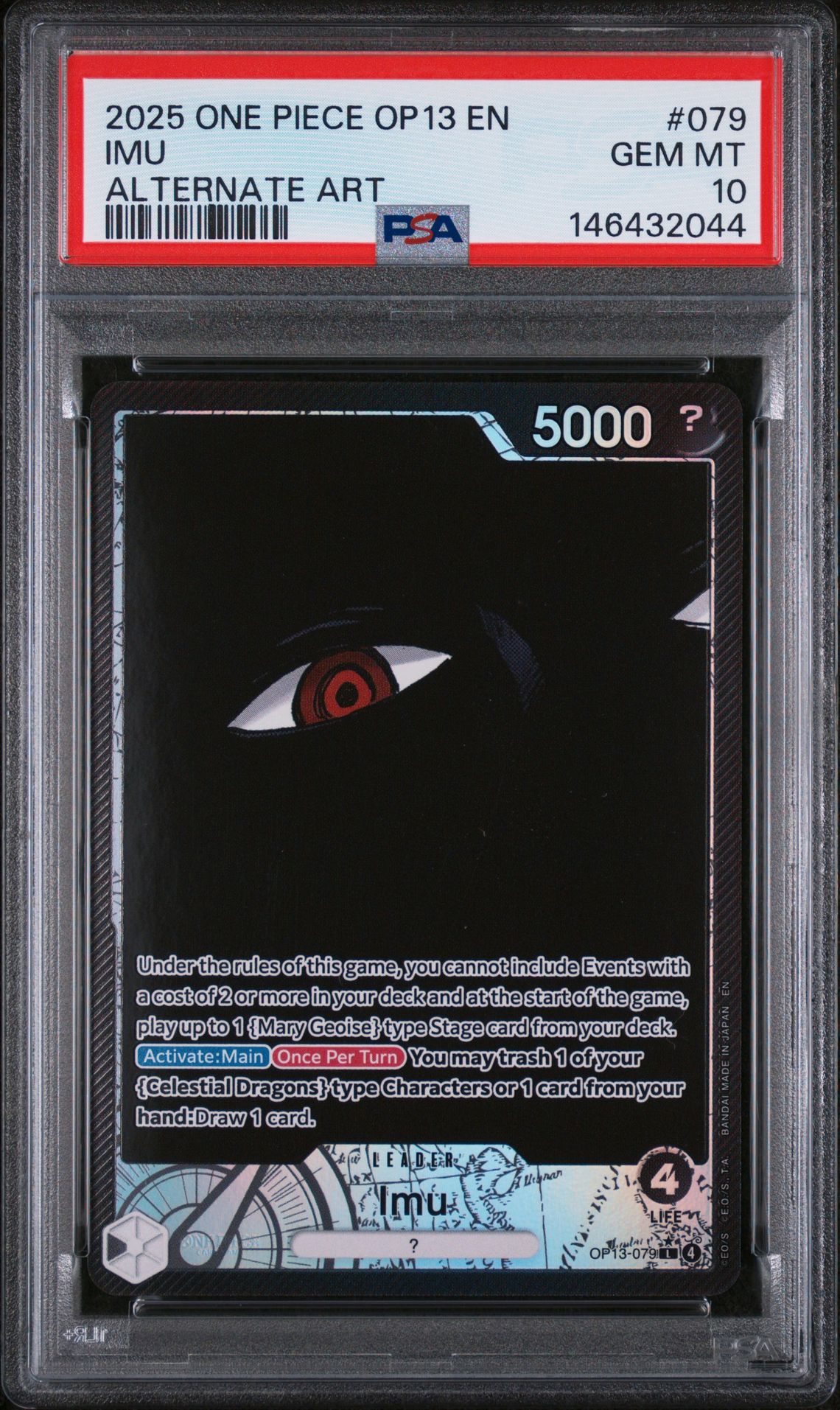 2025 One Piece ONE PIECE OP13-CARRYING ON HIS WILL ALTERNATE ART #079 Imu front