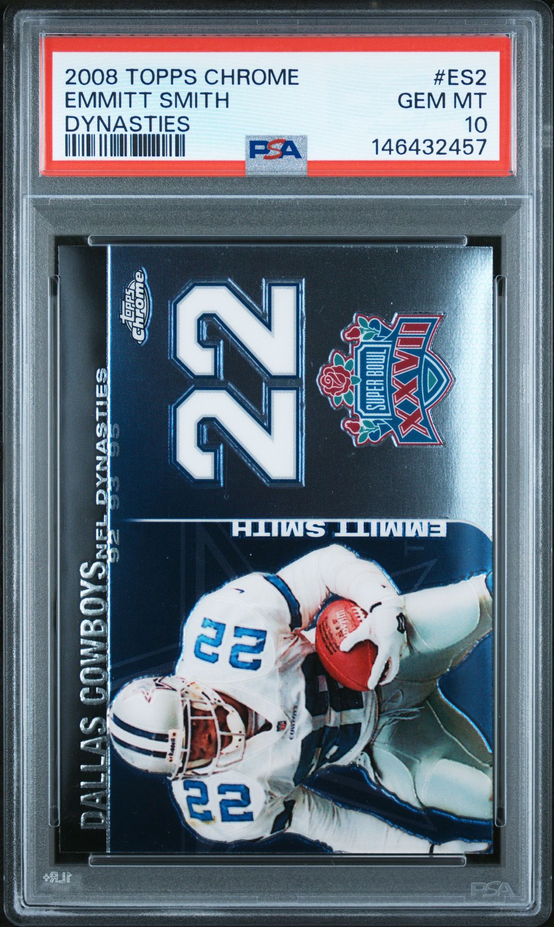 2008 Topps TOPPS CHROME DYNASTIES #ES2 Emmitt Smith front