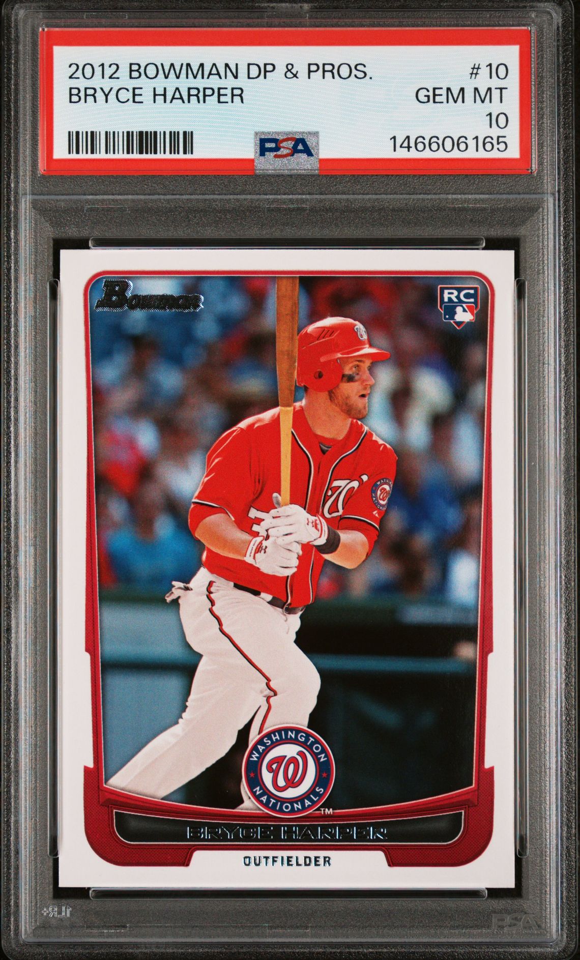 2012 Bowman BOWMAN DRAFT PICKS & PROSPECTS Rc #10 Bryce Harper front