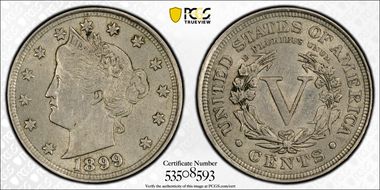 1899 5C AU58
