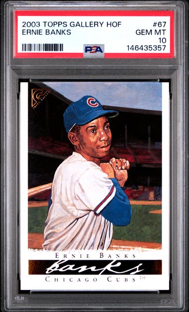 2003 Topps Gallery Hof #67 Ernie Banks front