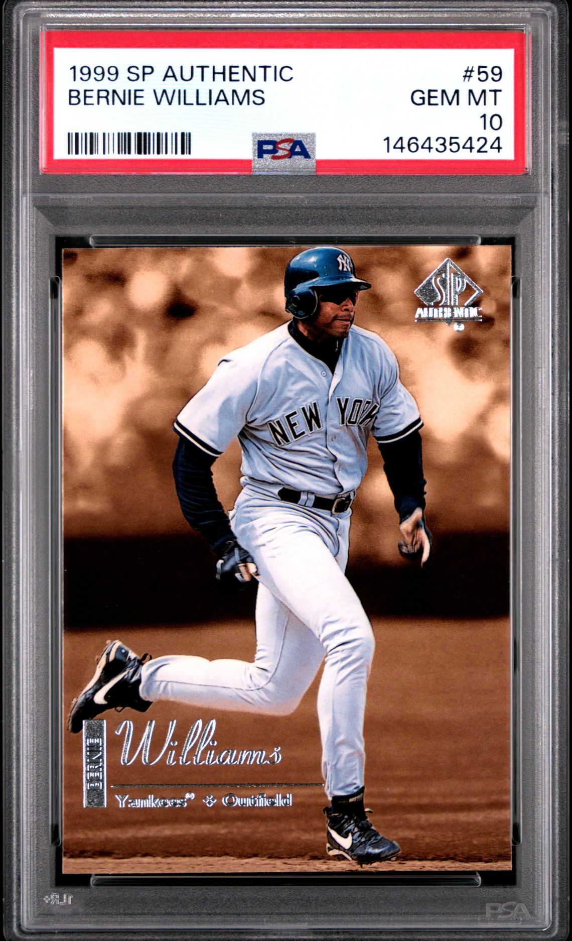 1999 SP Authentic SP AUTHENTIC #59 Bernie Williams front