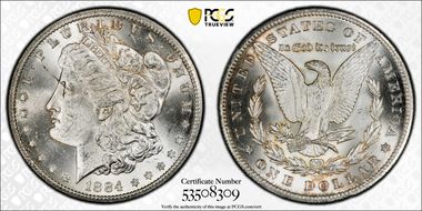 1884-CC $1 MS63