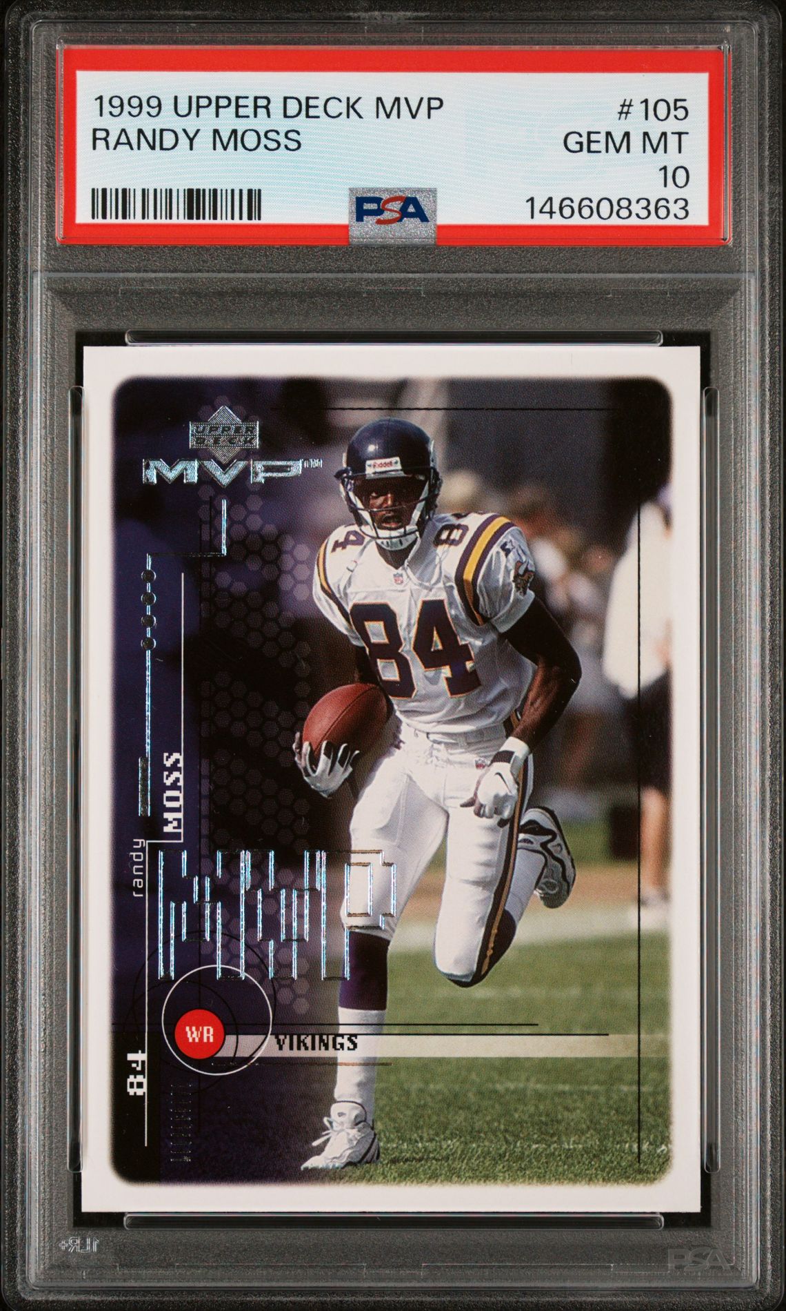1999 Upper Deck UPPER DECK MVP #105 Randy Moss front