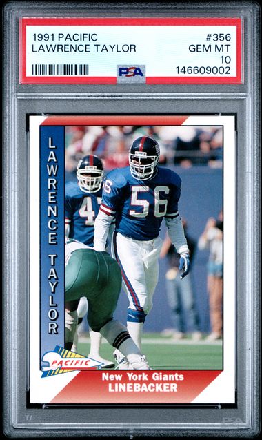 1991 Pacific #356 Lawrence Taylor front