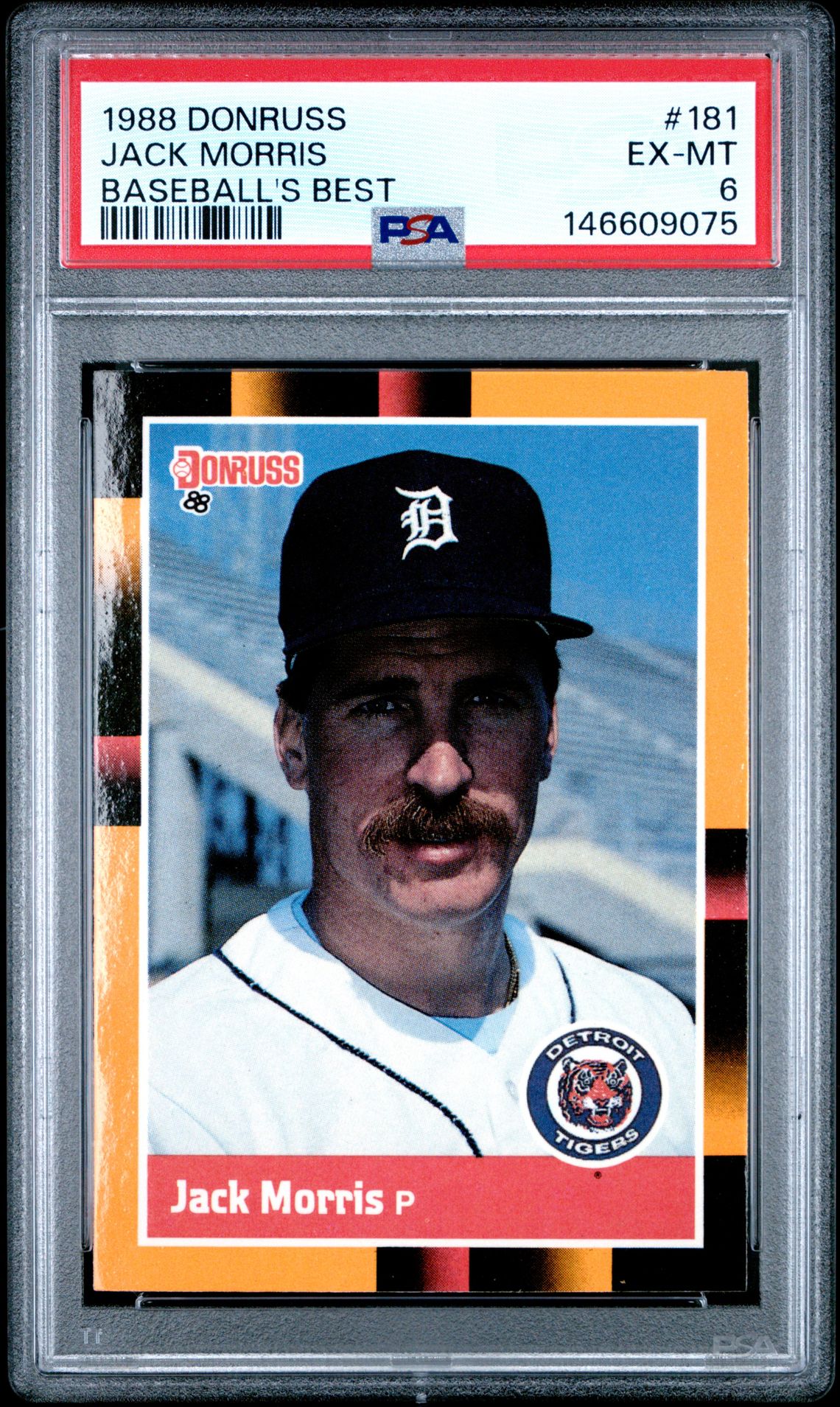 1988 Panini DONRUSS BASEBALL'S BEST #181 Jack Morris front