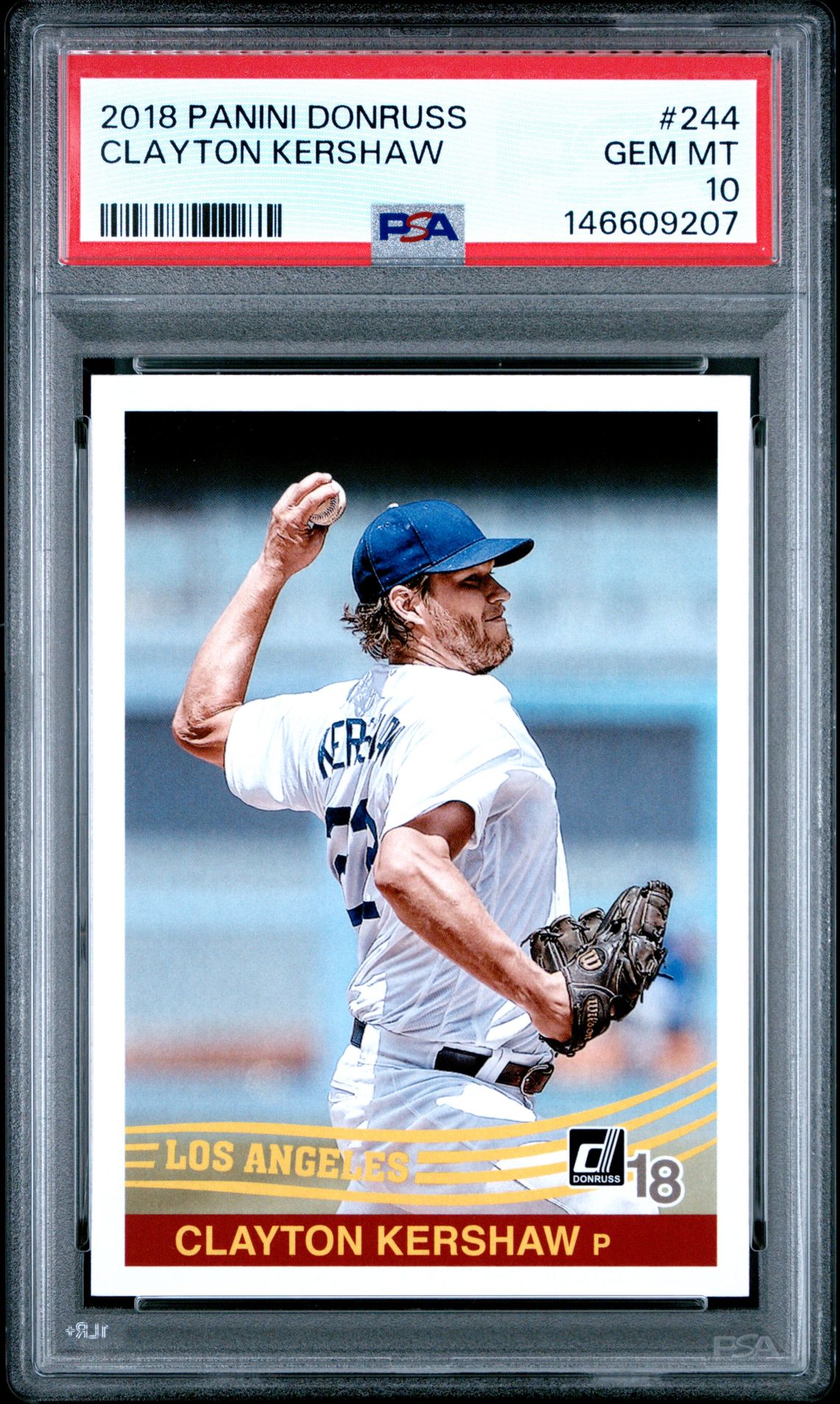 2018 Panini PANINI DONRUSS #244 Clayton Kershaw front