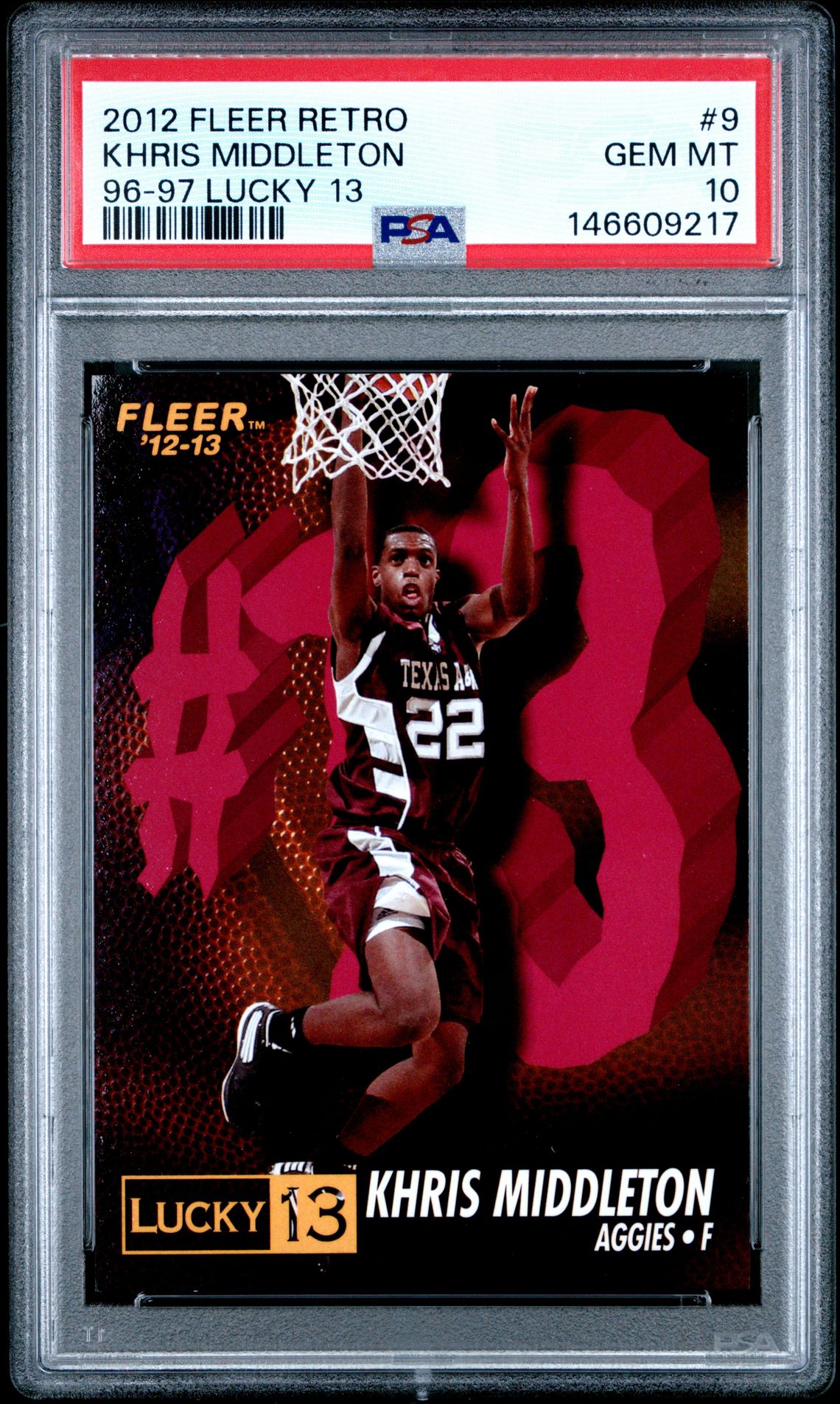 2012 Fleer FLEER RETRO 96-97 LUCKY 13 #9 Khris Middleton front
